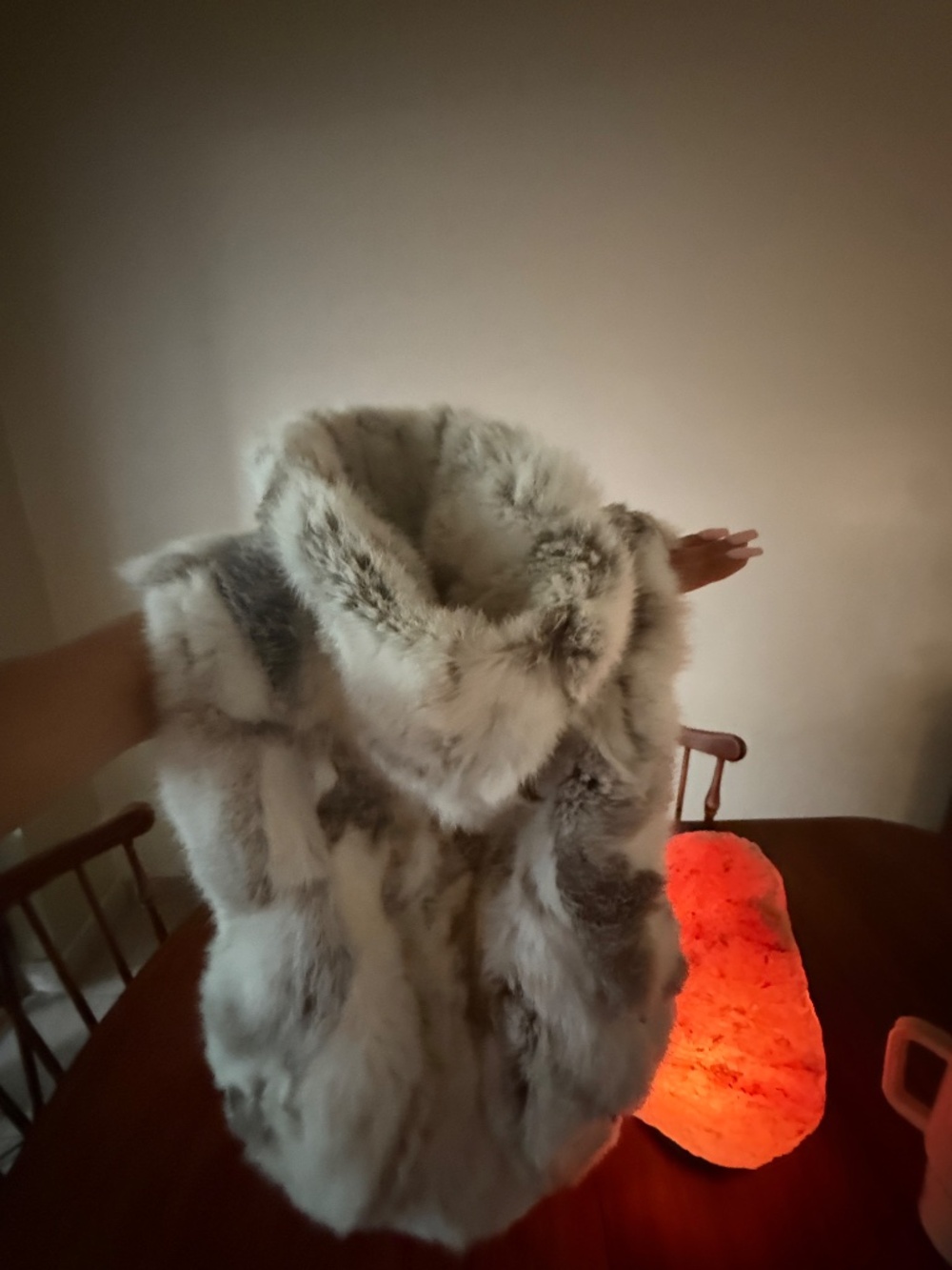 RUDSAK Rabbit Fur Poncho/Vest - Picture 2 of 5
